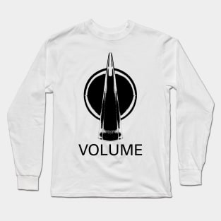 Volume Knob (Chicken-head, black) 50% Long Sleeve T-Shirt